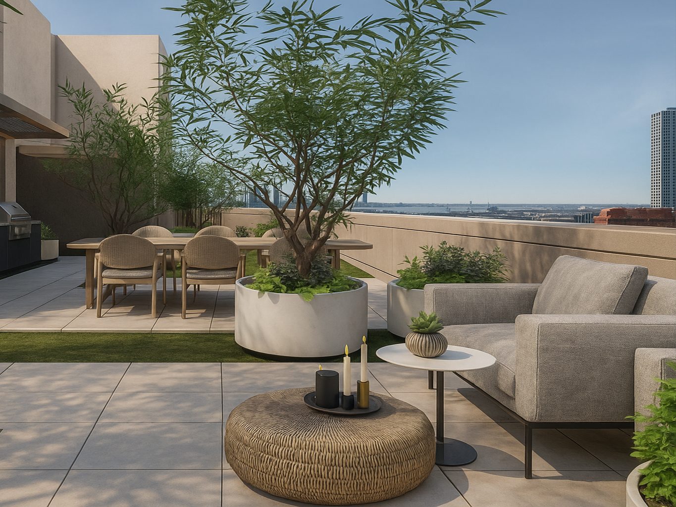 Rooftop dining